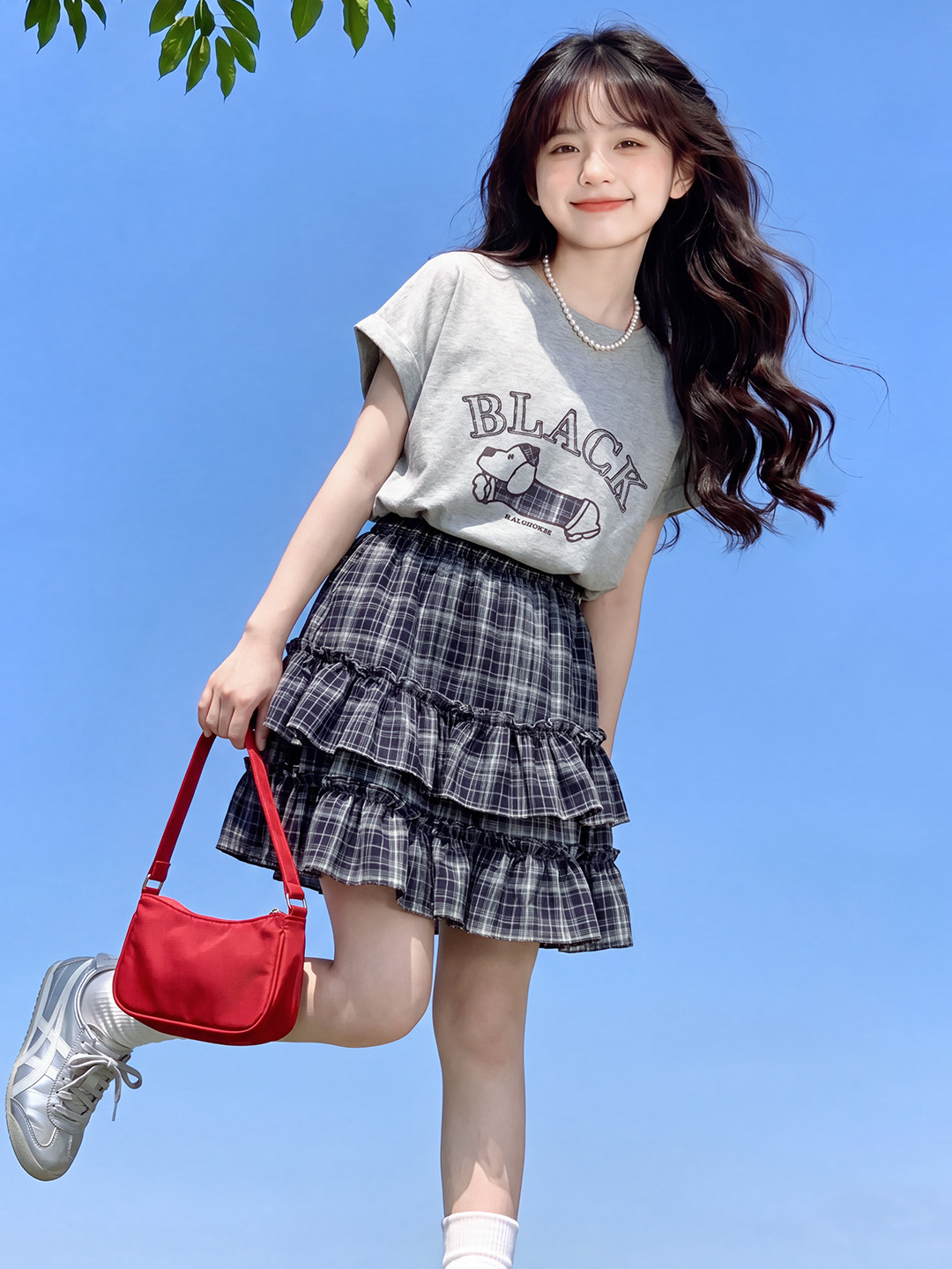 Summer Clothing Online - 여자 여름 캐주얼 의상 반팔 체크