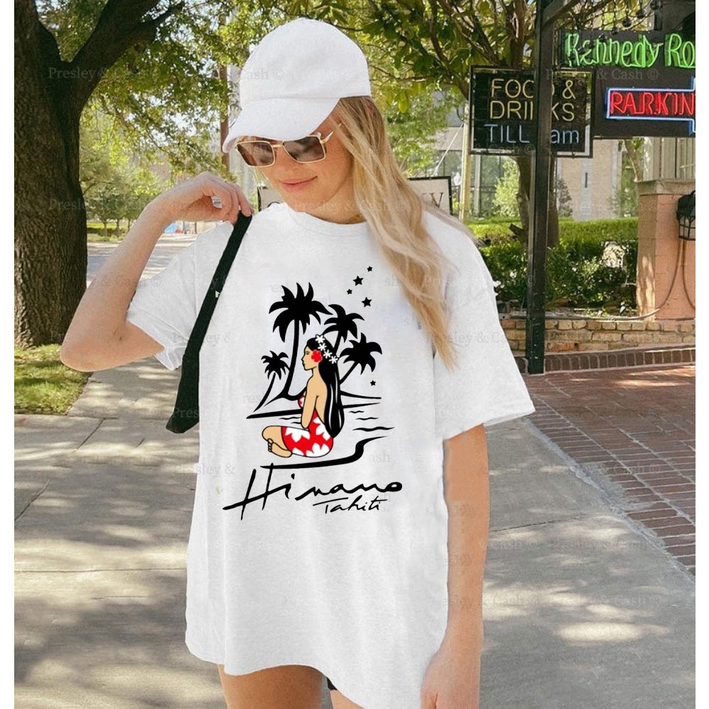 Summer Clothing Label - 맥주 라벨 빈티지 스타일 Hinano Tahiti