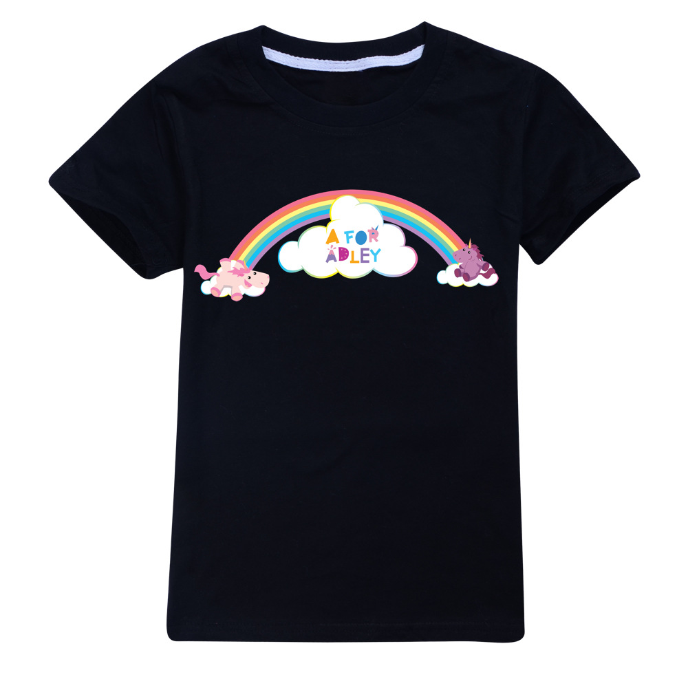 Summer Clothing For Teen Girls - 아기 O-넥 반팔 상의, 애들리 티셔츠,
