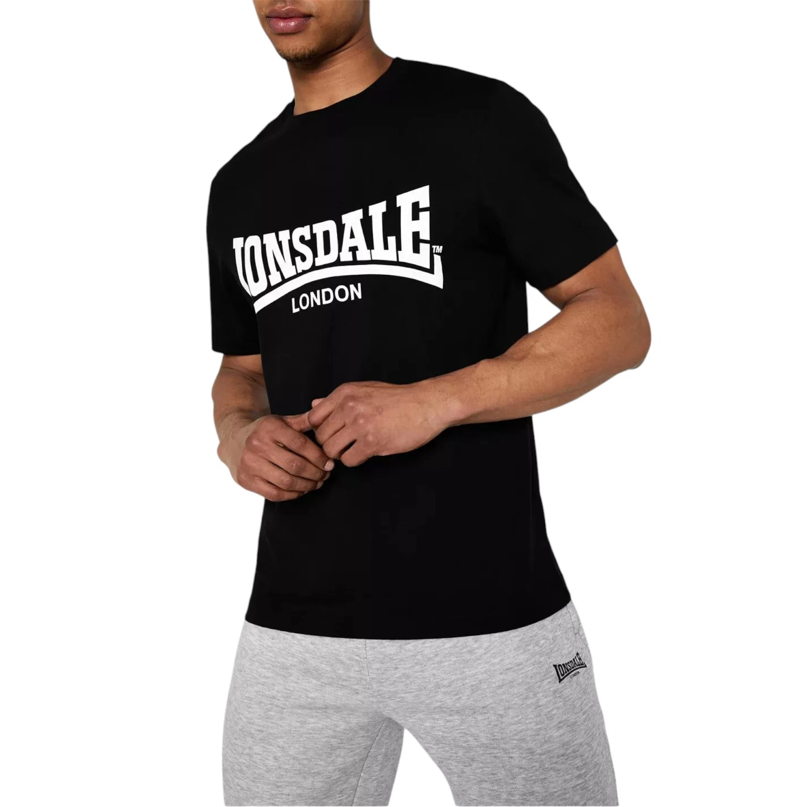 Summer Clothing Essentials Men - Lonsdale 남성 T 셔츠 에센셜 로고