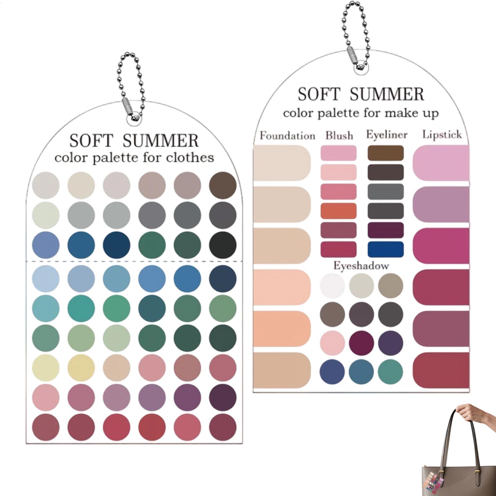 Summer Clothing Guide - 2 조각 아크릴 계절별 팔레트 소프트
