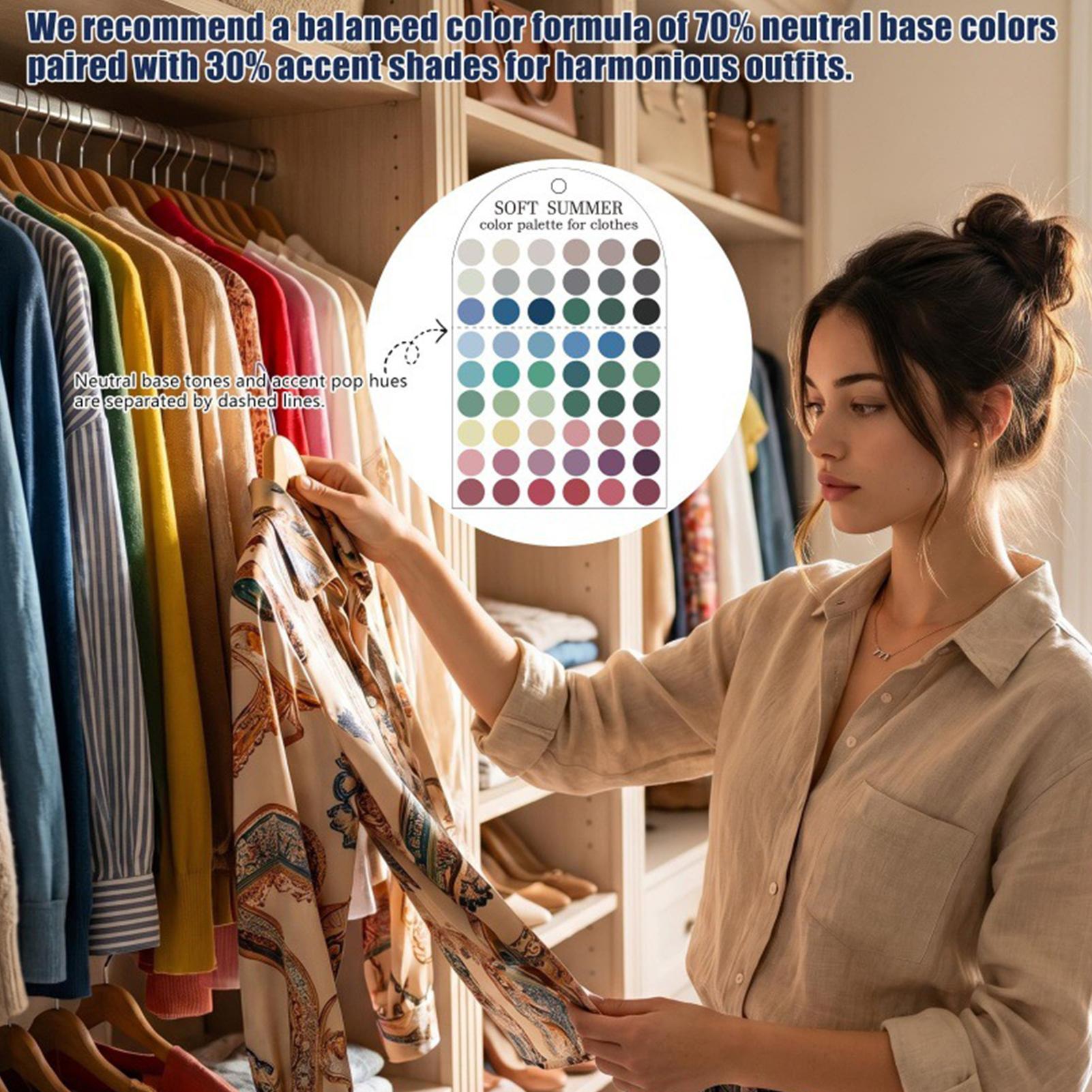 Summer Clothing Guide - 2 조각 아크릴 계절별 팔레트 컬러
