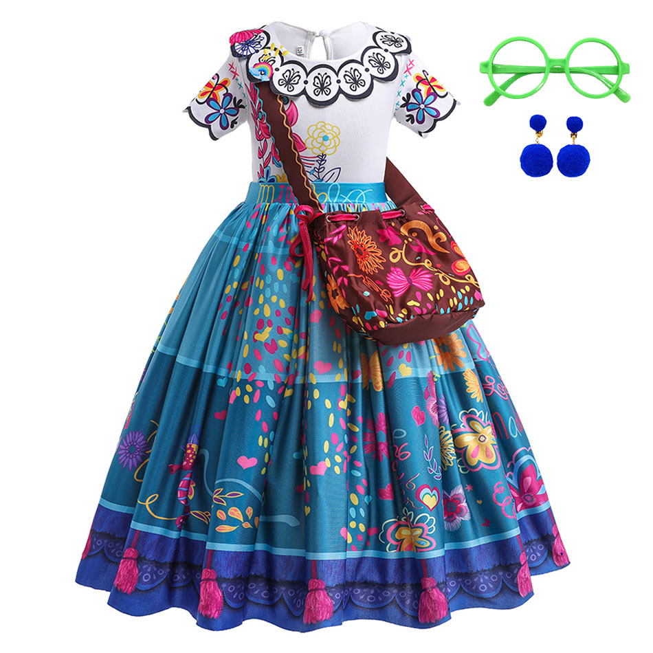 Summer Clothing For Kids Girls - 여자 공주 의상 어린이 Encanto 할로윈