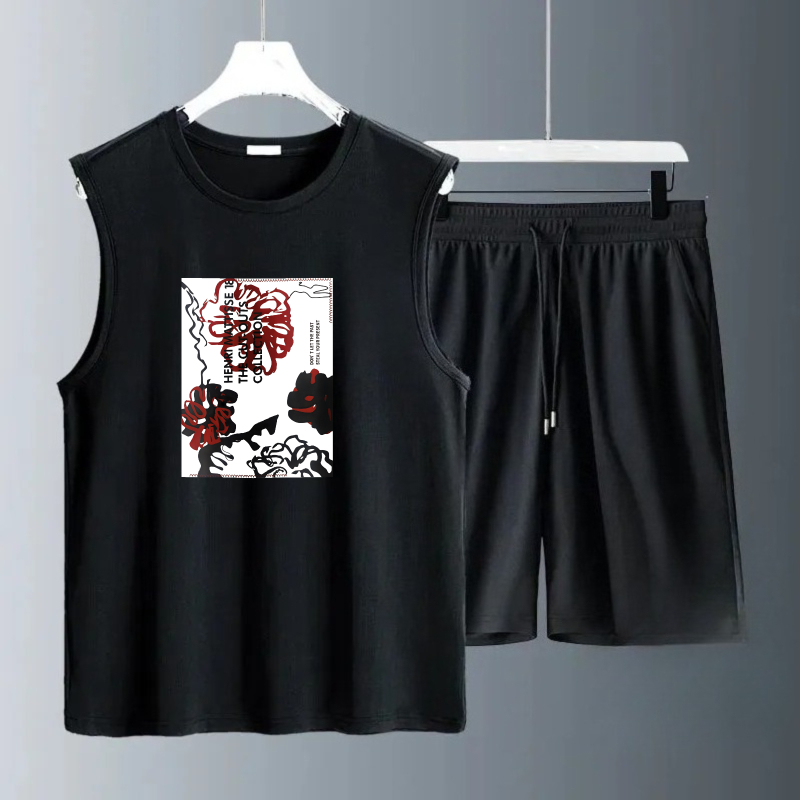 Summer Knit Clothing - 남성용 탱크탑 세트 2026 여름 빠른