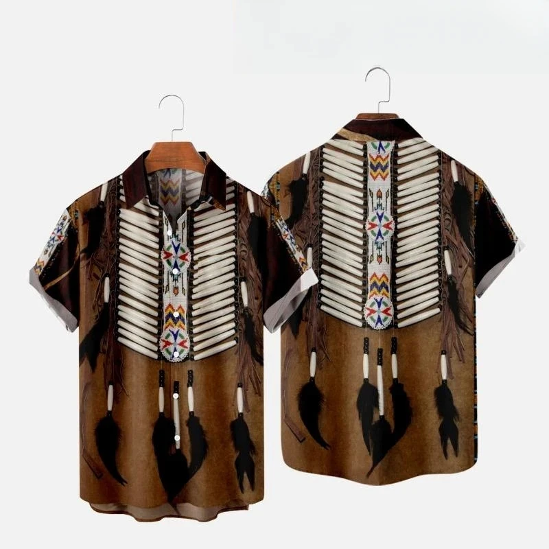 Indian Summer Vintage Clothing - 인도 민족 스타일 3D 인쇄 비치