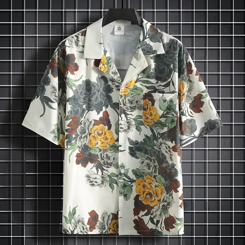 Summer Clothing Styles Men - 프린트 셔츠 남성용 반팔 셔츠 중국
