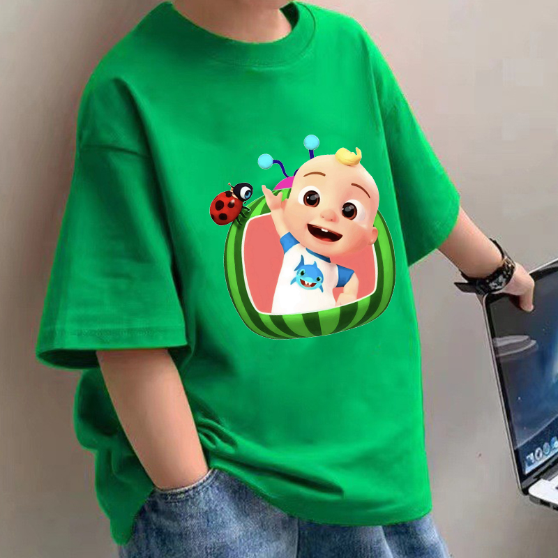 Summer Clothing For Girls - Cocomelons 베이비 티셔츠 애니메이션 코튼 반팔