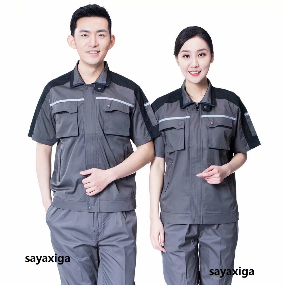 Summer Hi Vis Clothing - 남녀공용 안전 작업복 세트, 작업복, 작업복,