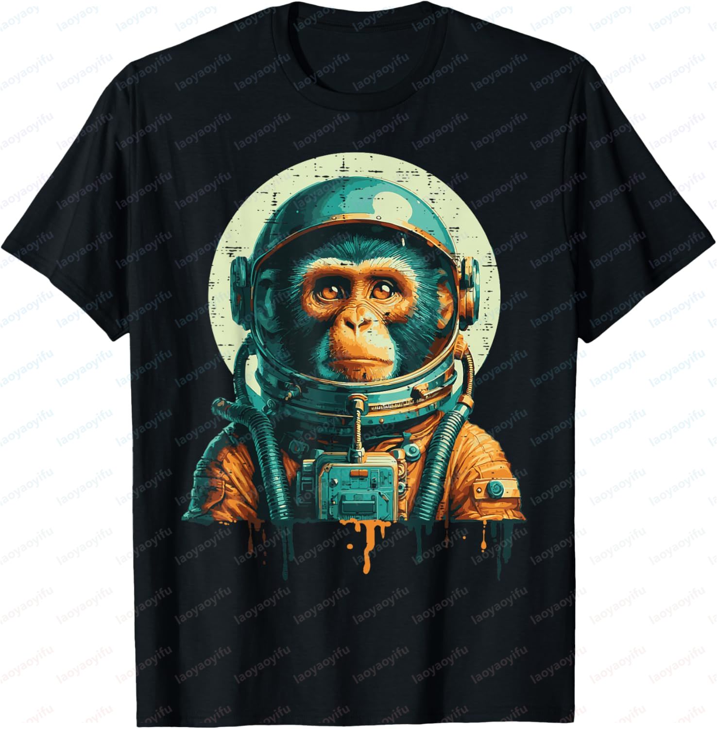 Summer Clothing Styles Men - 우주 비행사 우주 빈티지 스타일 원숭이