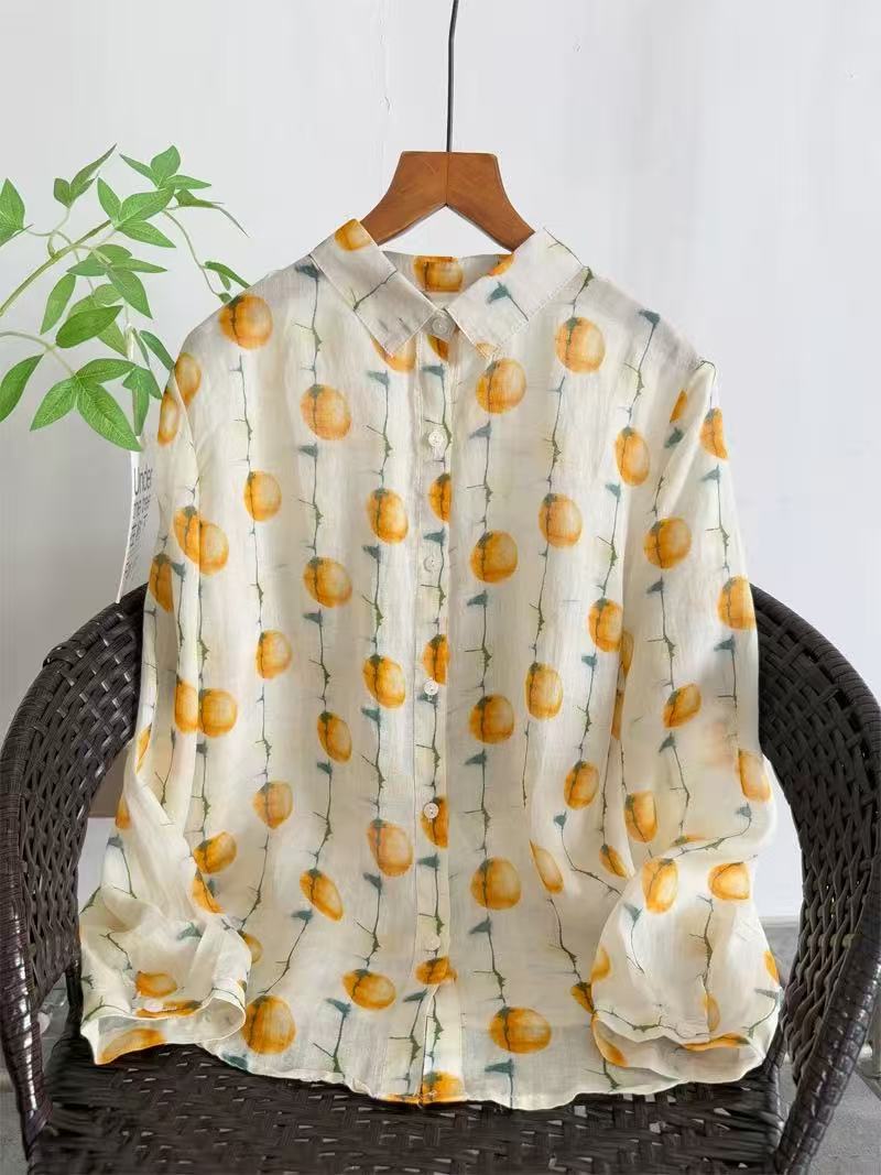2026 빈티지 의류 여성용 100% 라미 셔츠 봄 가 - Summer Clothing In Japan 리뷰 및 가격
