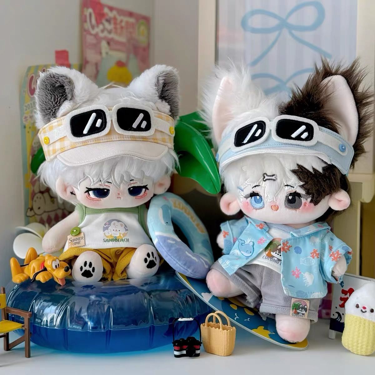 20cm 면 인형 옷 코코넛은 알지 못한다 시리즈 섬  - Soft Summer Yellow Clothing 리뷰 및 가격