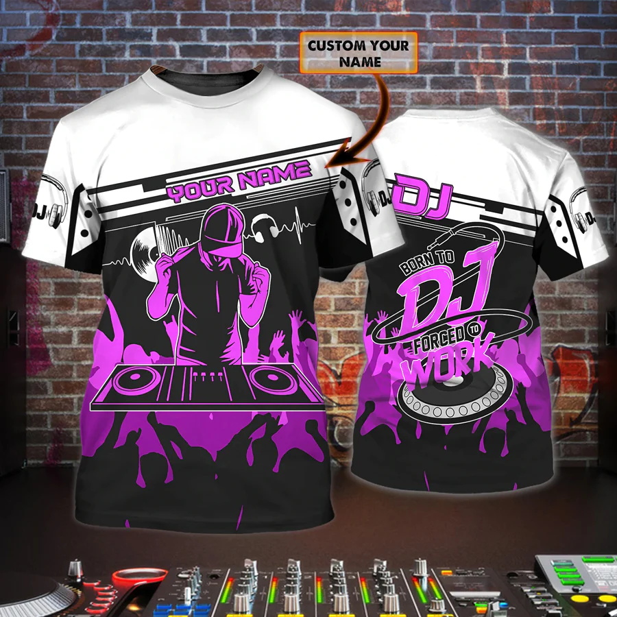 최신 여름 남성 티셔츠 DJ 라이브 맞춤형 이름 3D  - Summer Clothing Names 리뷰 및 가격