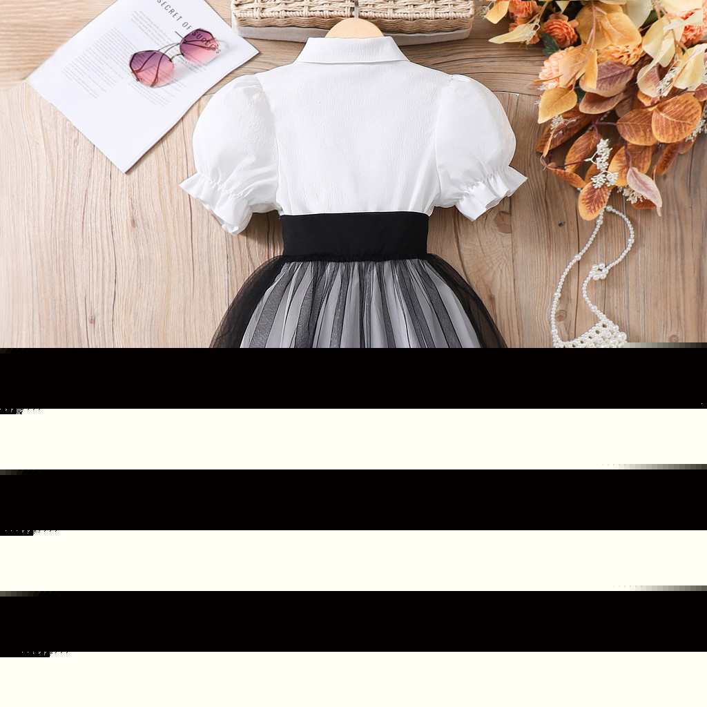 8-12세 여아 여름 블랙 앤 화이트 반팔 원피스 심플 - Summer Clothing For Teen Girls 리뷰 및 가격
