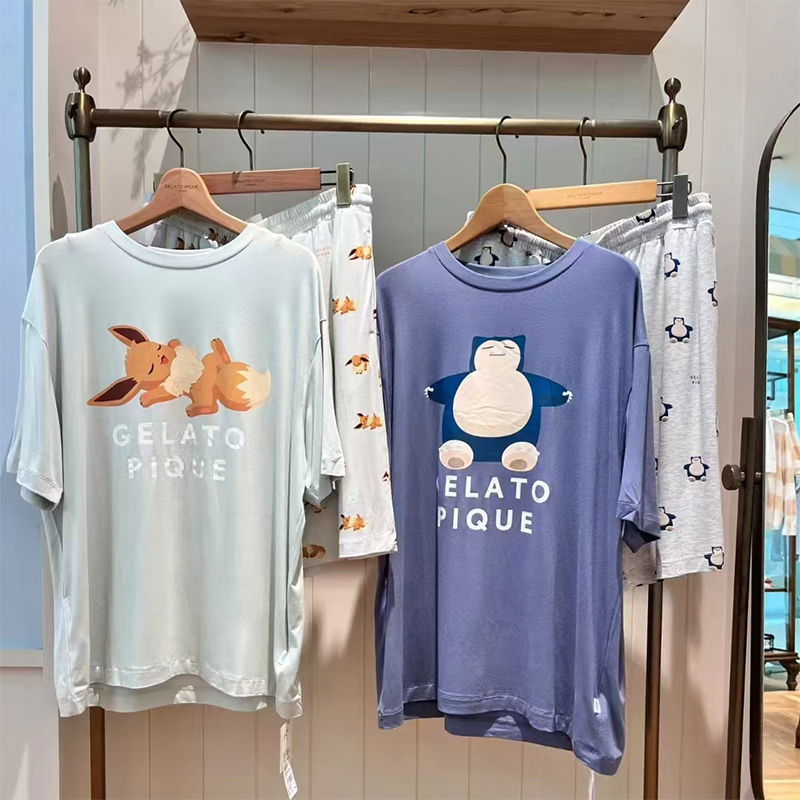 애니메이션 만화 포켓몬 여름 홈 슈트 세트 귀여운 스노 - Summer House Clothing 리뷰 및 가격