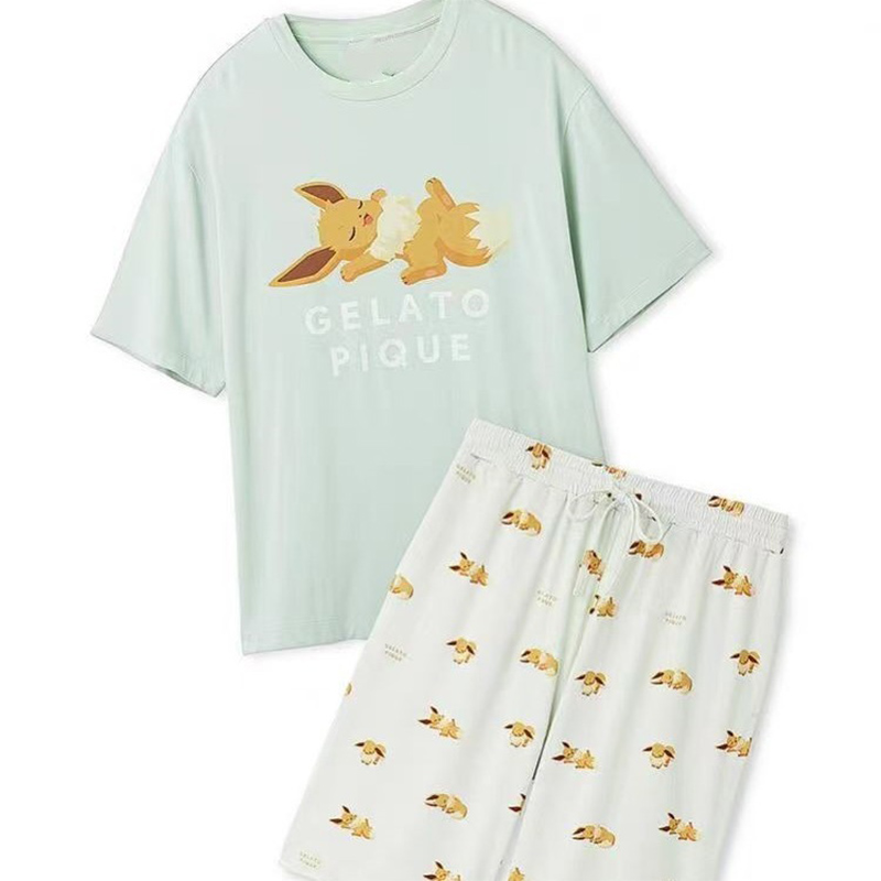 애니메이션 만화 포켓몬 여름 홈 슈트 세트 귀여운 스노 - Summer House Clothing 리뷰 및 가격
