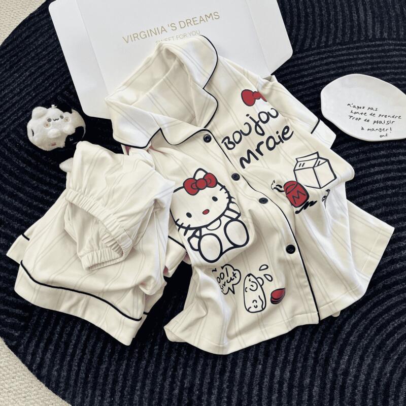 한국 패션 여성 반팔 반바지 잠옷 여름 청소년 루즈핏  - Summer House Clothing 리뷰 및 가격