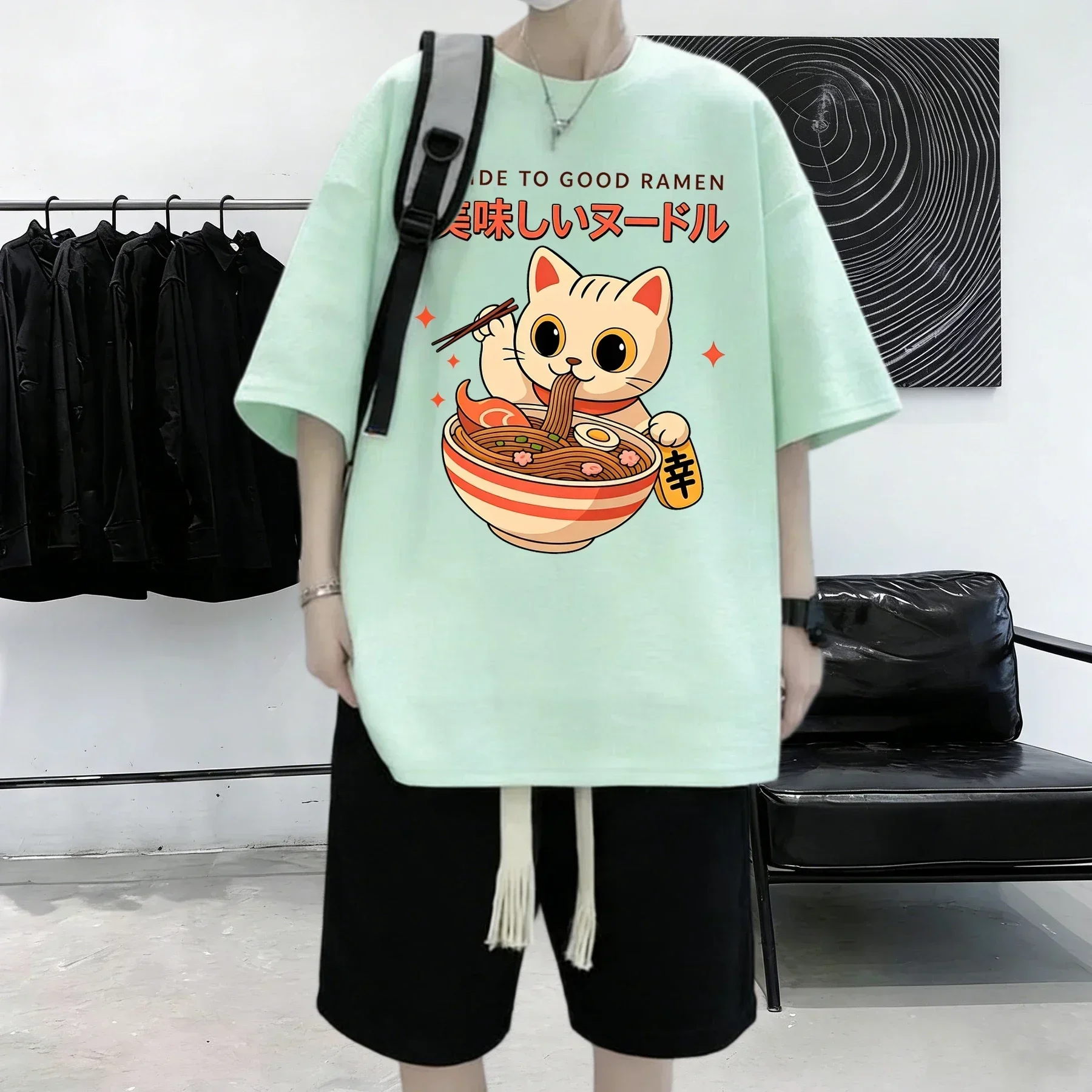 좋은 라면 가이드 프린트 남성 여름 캐주얼 탑 코튼 스 - Summer Clothing Guide 리뷰 및 가격