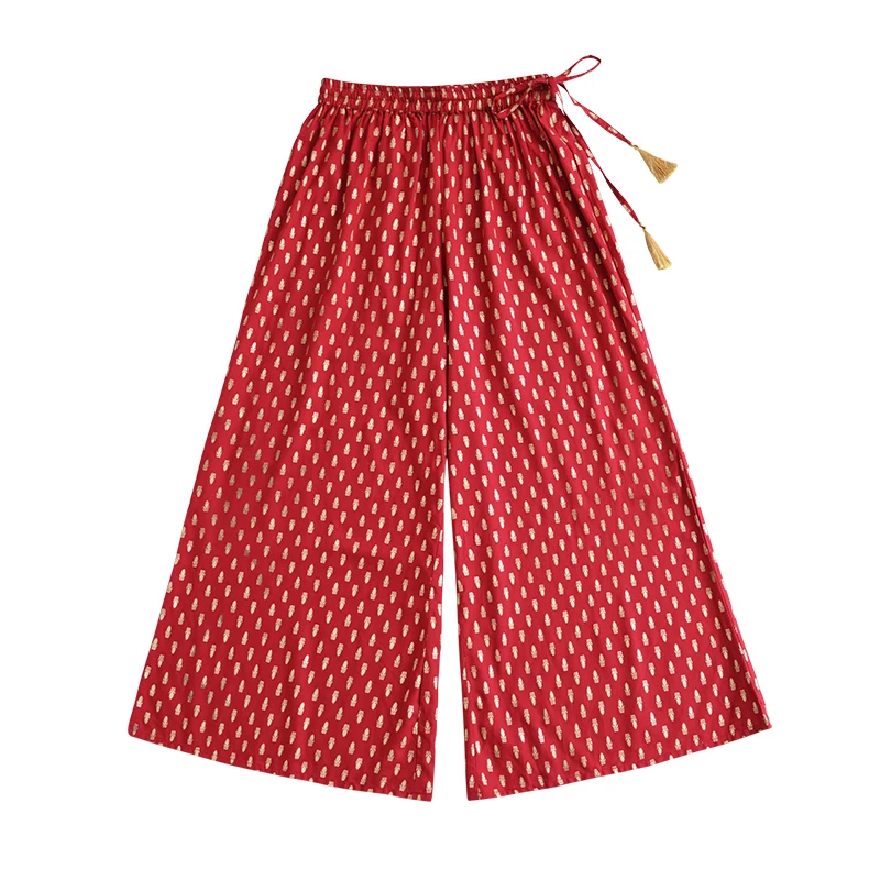 여성용 인도 에스닉 팬츠, 코튼 브론징 에스닉 스타일  - Summer Clothing India 리뷰 및 가격