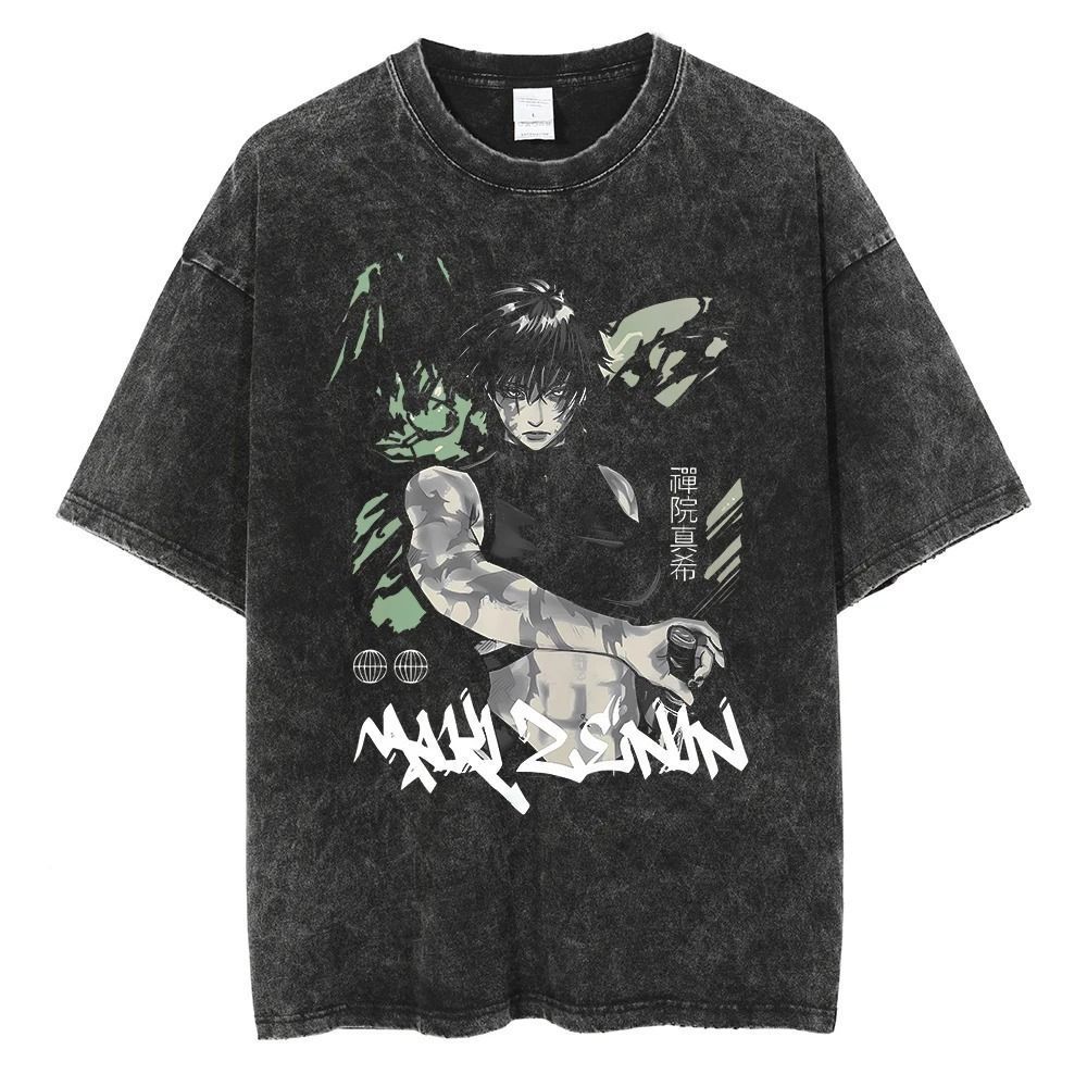 Jujutsu Kaisen Maki Zen'in 그래피 - Summer Clothing Styles Men 리뷰 및 가격