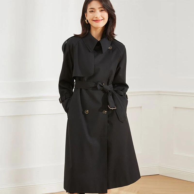 2025 가을 여성 트렌치 코트 의류 루즈핏 중간 길이 - Summer Clothing For Women Over 50 리뷰 및 가격
