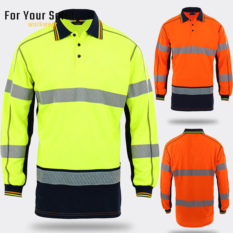 남성용 속건성 폴로 셔츠 여름 자외선 차단 도로 건설  - Summer Hi Vis Clothing 리뷰 및 가격