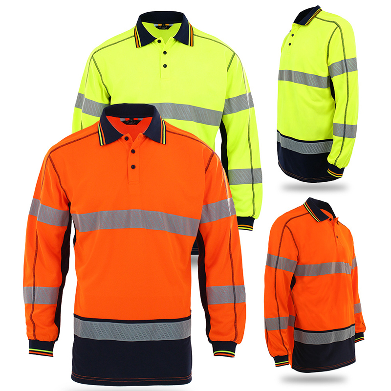남성용 속건성 폴로 셔츠 여름 자외선 차단 도로 건설  - Summer Hi Vis Clothing 리뷰 및 가격