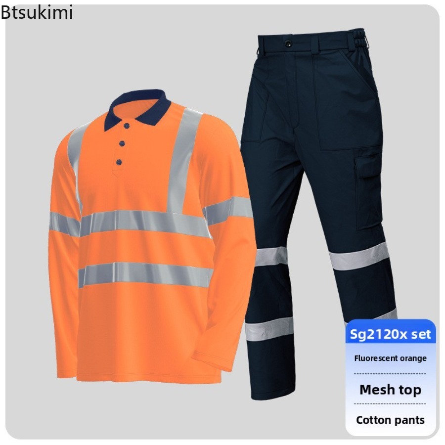 고시인성 안전 작업복 속건 폴로셔츠와 면바지 여름 반사 - Summer Hi Vis Clothing 리뷰 및 가격