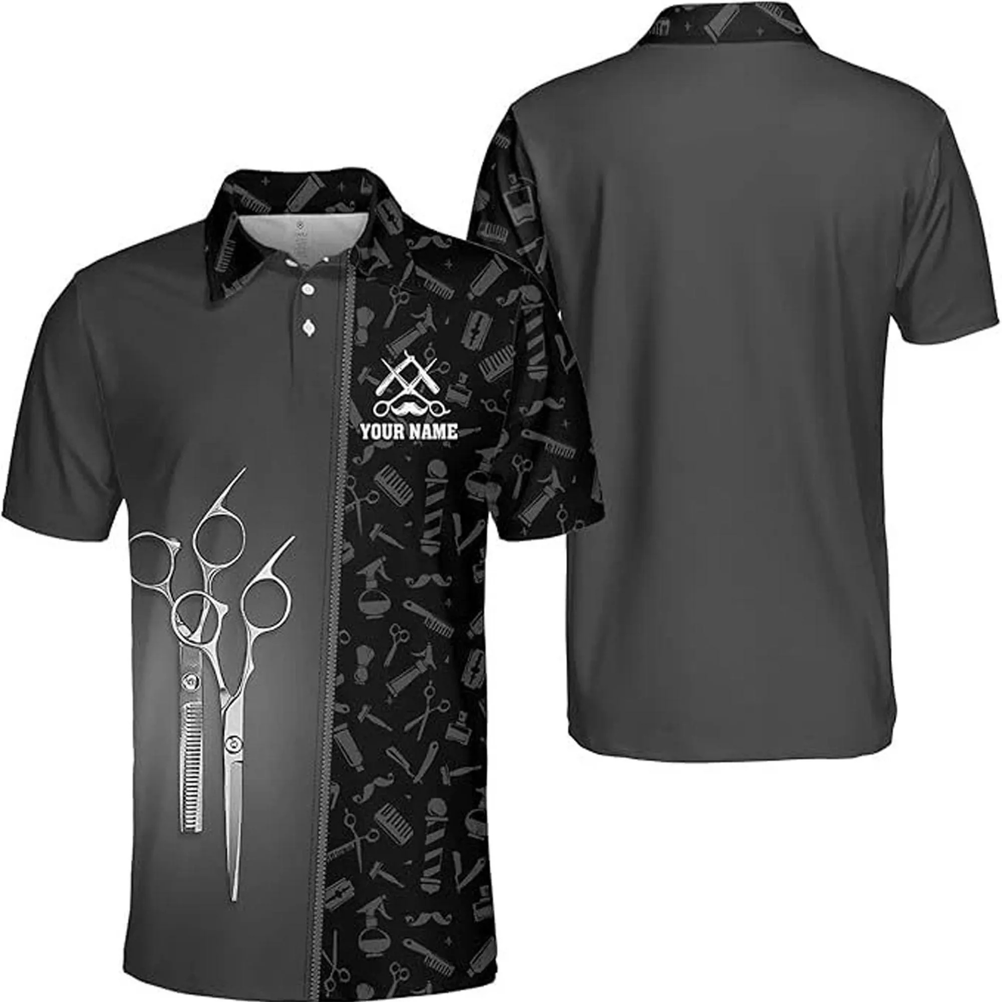 2025 바버 남성용 반팔 폴로 셔츠, 미용사 코스프레 - Summer Clothing Names 리뷰 및 가격