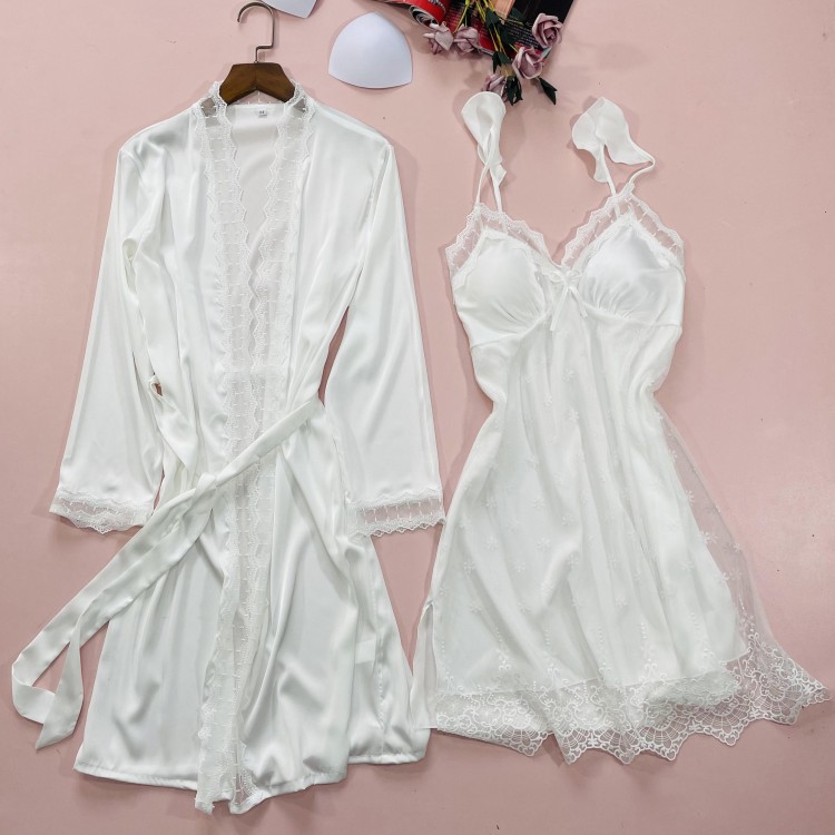 나이트 & 로브 수트 새틴 여성 로브 세트, 기모노 가 - Summer House Clothing 리뷰 및 가격
