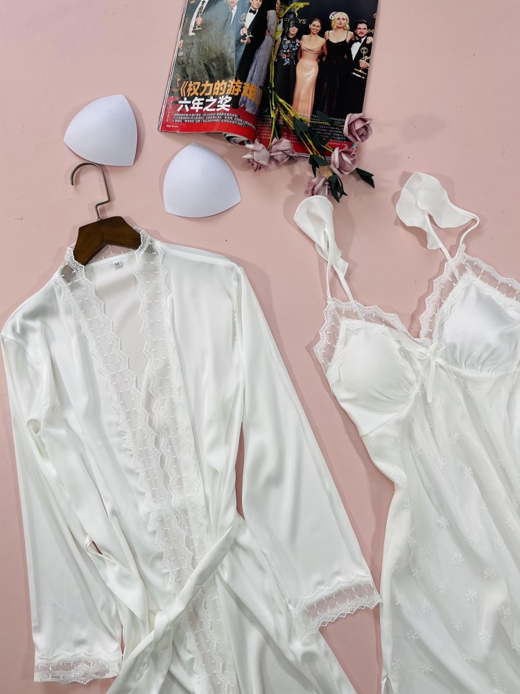 나이트 & 로브 수트 새틴 여성 로브 세트, 기모노 가 - Summer House Clothing 리뷰 및 가격