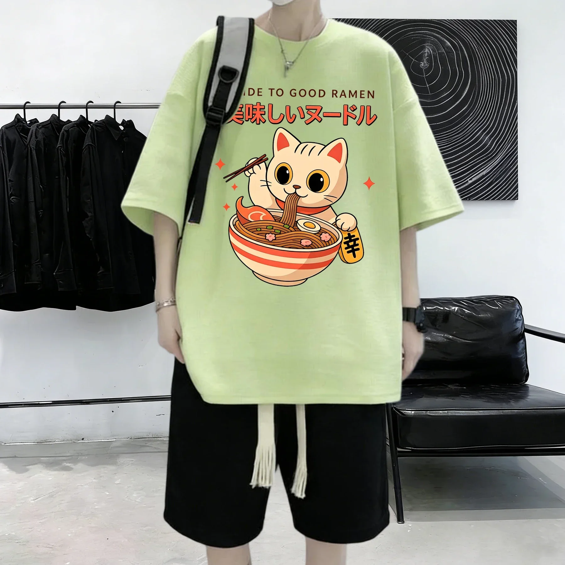 좋은 라면 가이드 프린트 남성 여름 캐주얼 탑 코튼 스 - Summer Clothing Guide 리뷰 및 가격