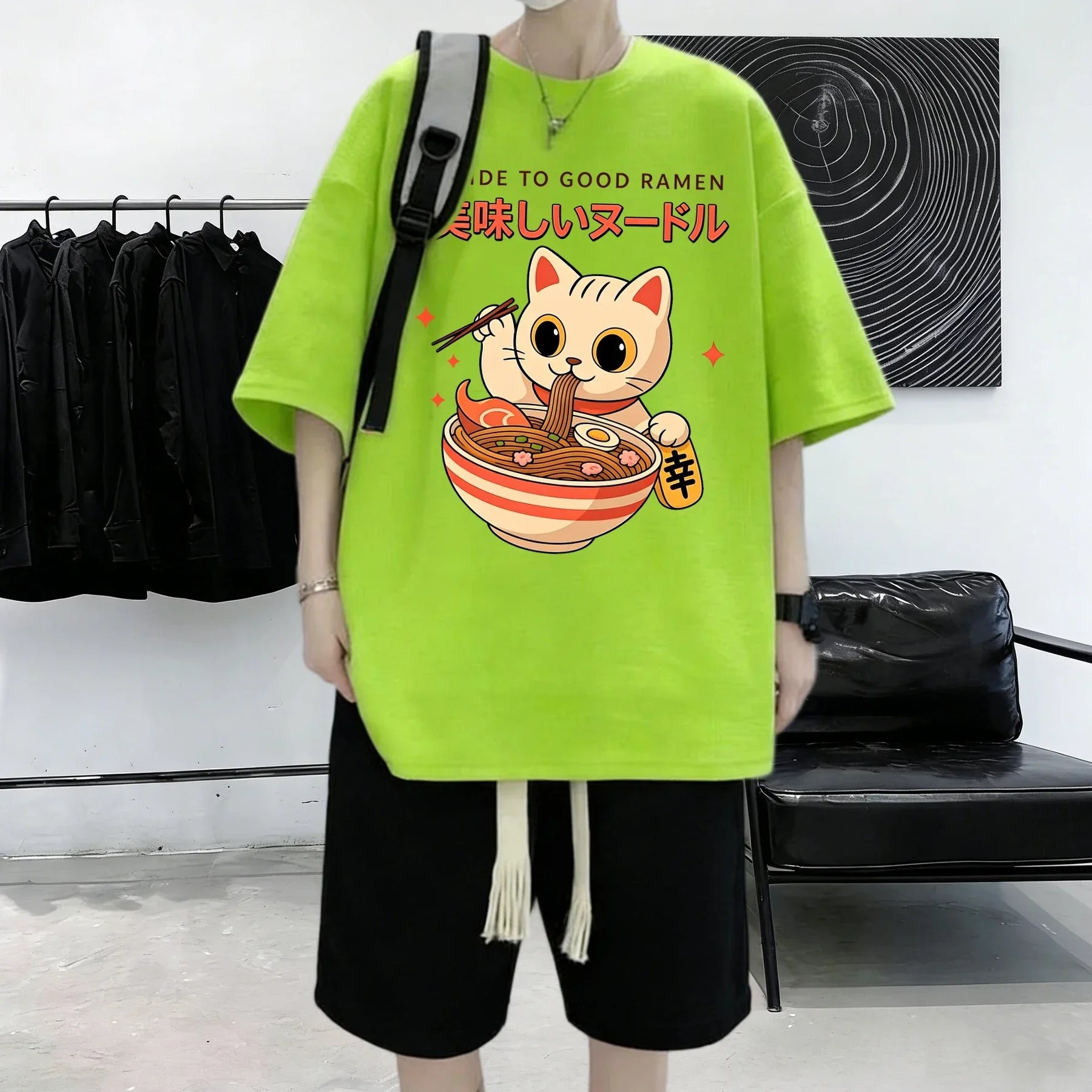 좋은 라면 가이드 프린트 남성 여름 캐주얼 탑 코튼 스 - Summer Clothing Guide 리뷰 및 가격