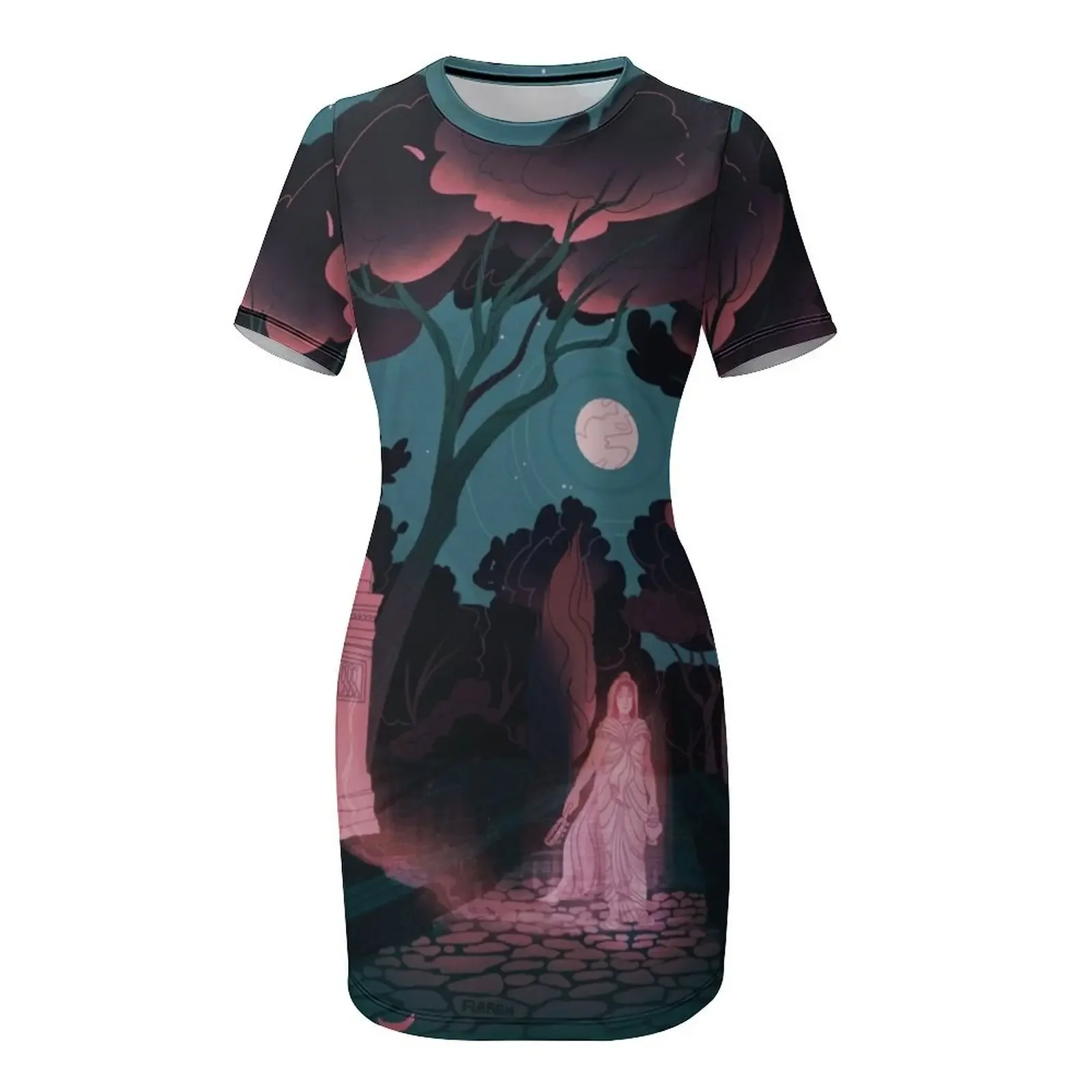 Ghost on the Via Appia 반소매 드레스 - Summer Clothing Online 리뷰 및 가격