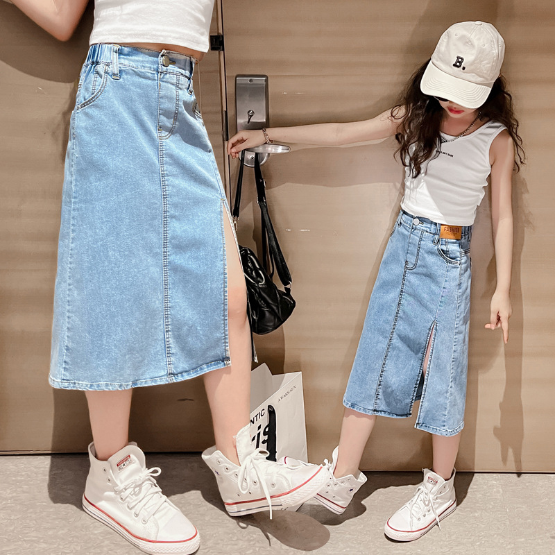 5 6 8 10 12 14 세 십대 소녀 데님 스커트  - Summer Clothing For Teen Girls 리뷰 및 가격