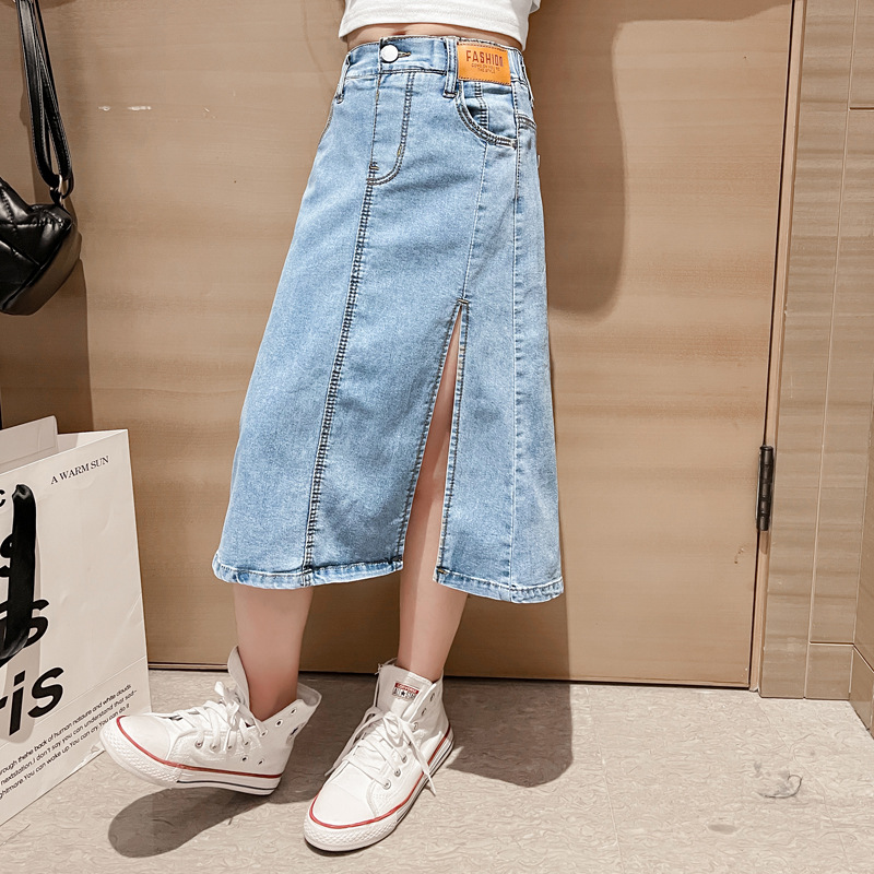 5 6 8 10 12 14 세 십대 소녀 데님 스커트  - Summer Clothing For Teen Girls 리뷰 및 가격