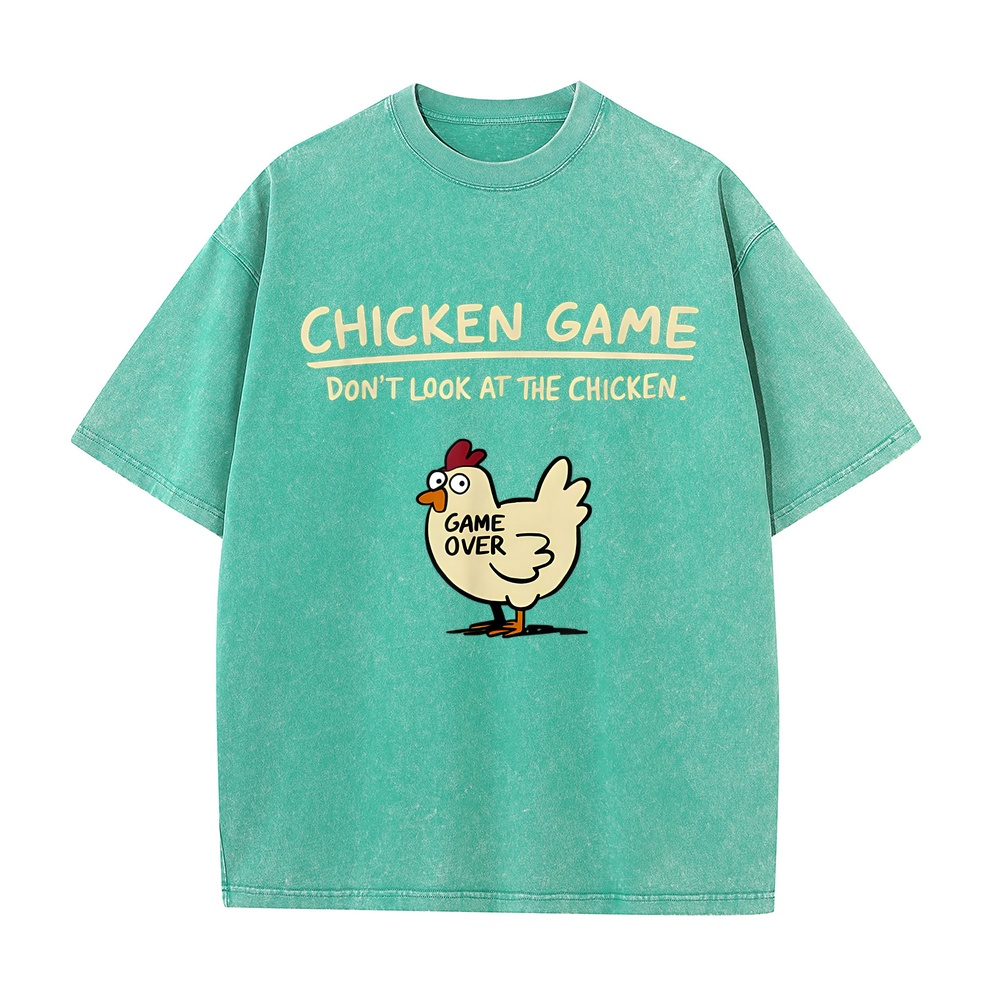 재미있는 티셔츠 치킨 게임 닭 옷을 바라보지 마세요 남 - Summer Games Clothing Brand 리뷰 및 가격