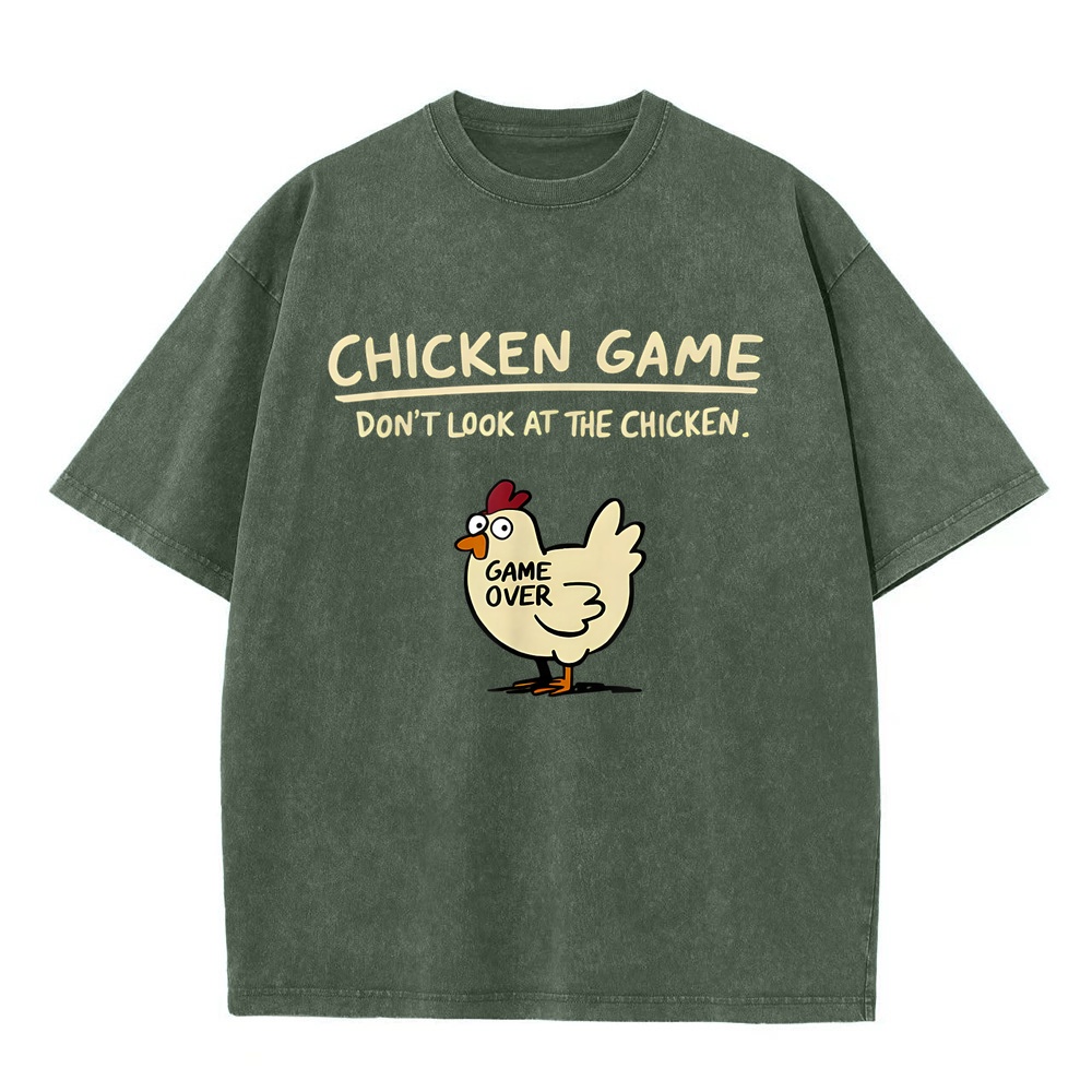 재미있는 티셔츠 치킨 게임 닭 옷을 바라보지 마세요 남 - Summer Games Clothing Brand 리뷰 및 가격