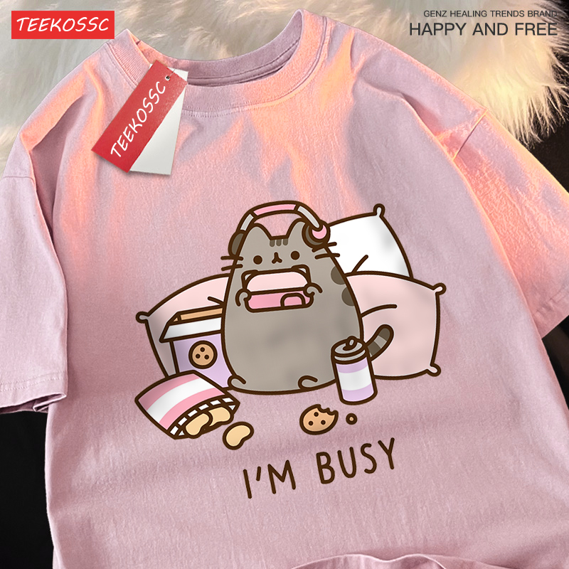 Sorry I'm busy cat 헤드폰 남자 티셔츠, - Summer Games Clothing Brand 리뷰 및 가격