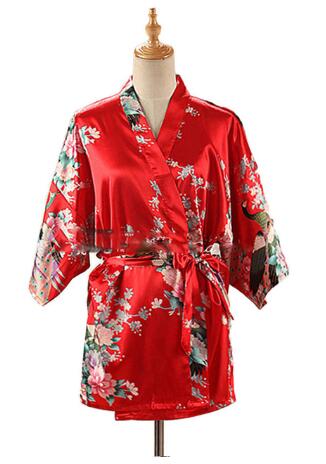 레이스업 여성용 공작새 프린트 일본식 기모노 유카타 실 - Summer House Clothing 리뷰 및 가격