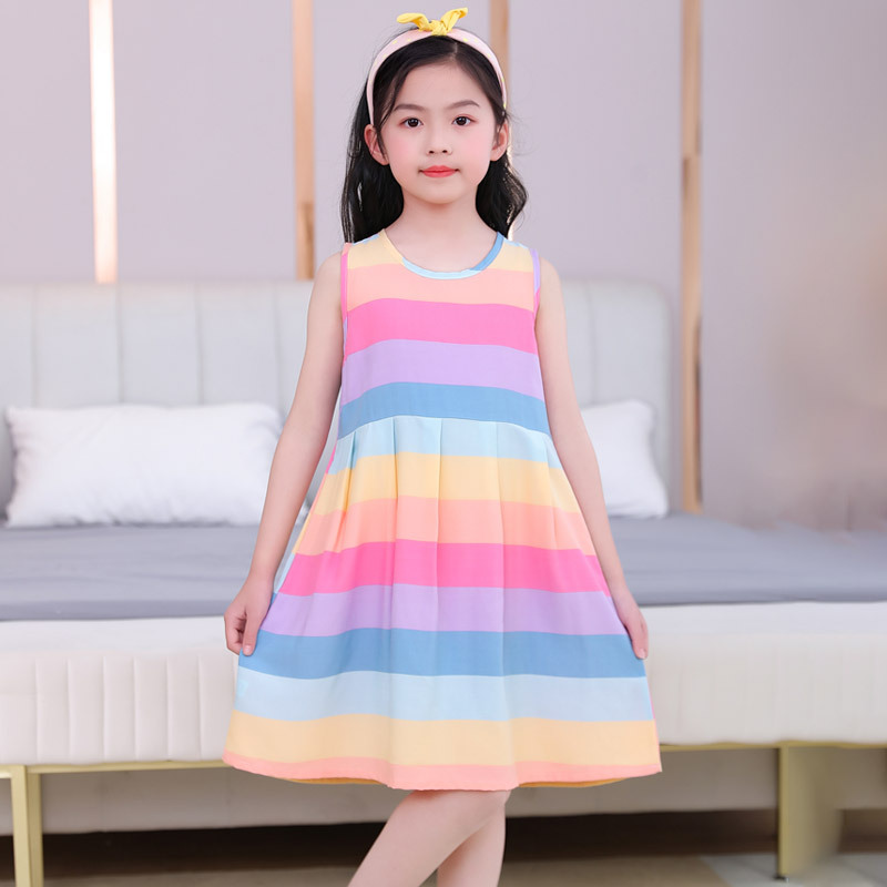 여름 민소매 십대 소녀 비치 드레스 아동복 8~10세  - Summer Clothing For Teen Girls 리뷰 및 가격