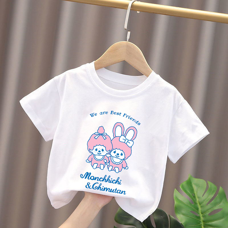 Monchhichi 키즈 티셔츠 애니메이션 피규어 소년 - Summer Clothing For Girls 리뷰 및 가격