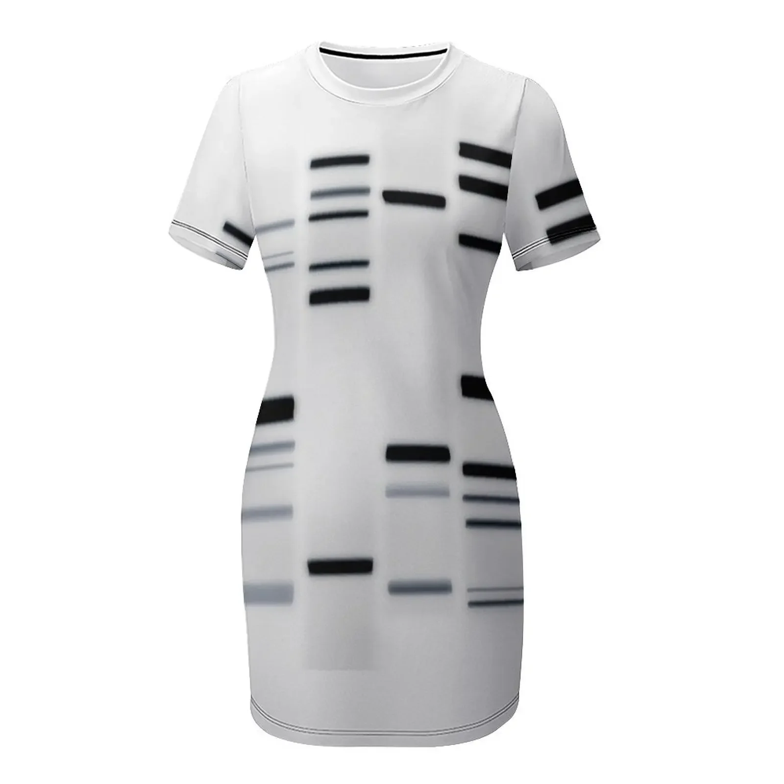 DNA 아트 블랙 온 화이트 반팔 드레스 여성 의류 여 - Summer Clothing Online 리뷰 및 가격