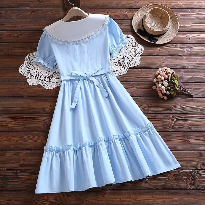 2026년 여름 뉴 레트로 여아 반팔 파티 드레스 리본 - Summer Clothing For Teen Girls 리뷰 및 가격
