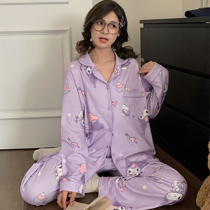 Sanrios Cinnamoroll 잠옷 여성 봄 가을 - Summer House Clothing 리뷰 및 가격