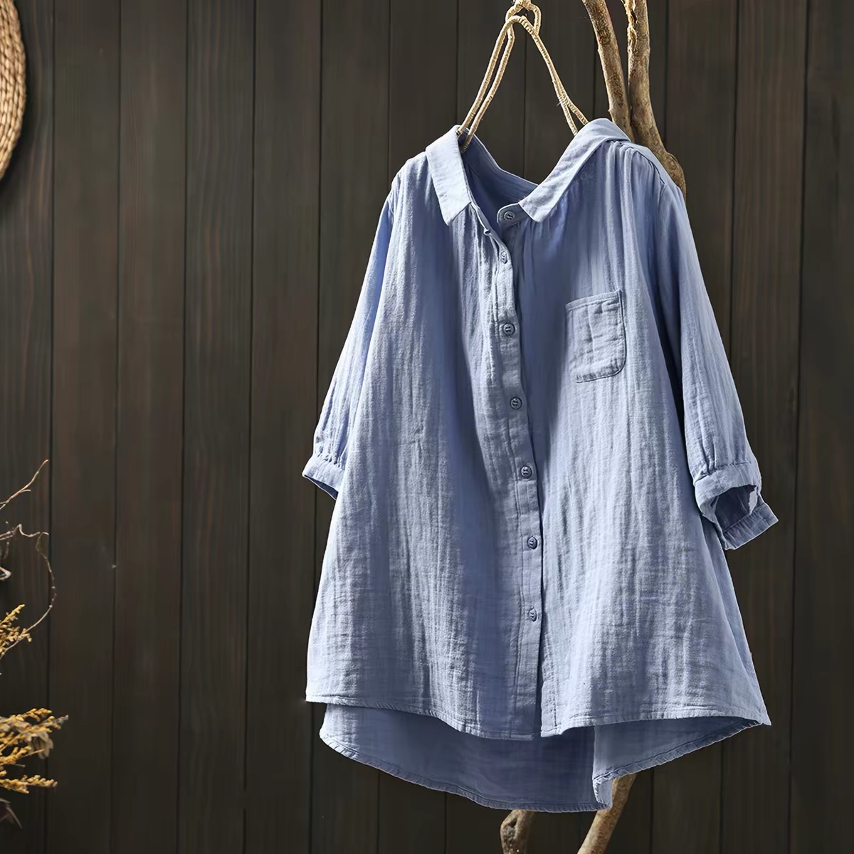 플러스 사이즈 여성 의류 일본 스타일 면사 핑크 블루  - Summer Clothing In Japan 리뷰 및 가격