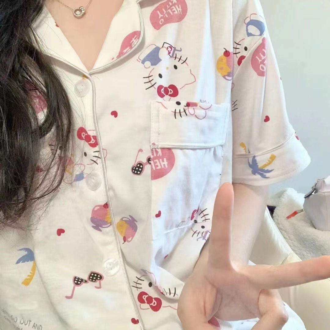 Sanrio Sleepwear 여성용 여름 가디건 반팔 - Summer House Clothing 리뷰 및 가격