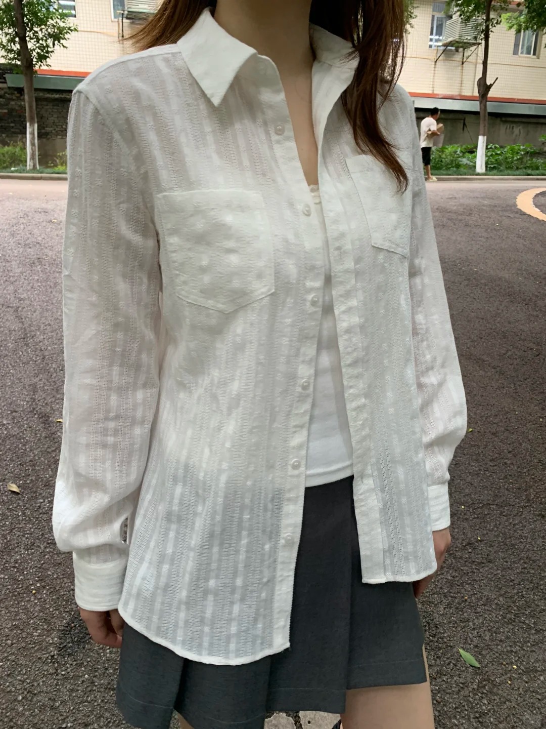 린넨 코튼 칼라 버튼 블라우스 티셔츠 여성 슬림 캐주얼 - Crop Blouse Linen 리뷰 및 가격