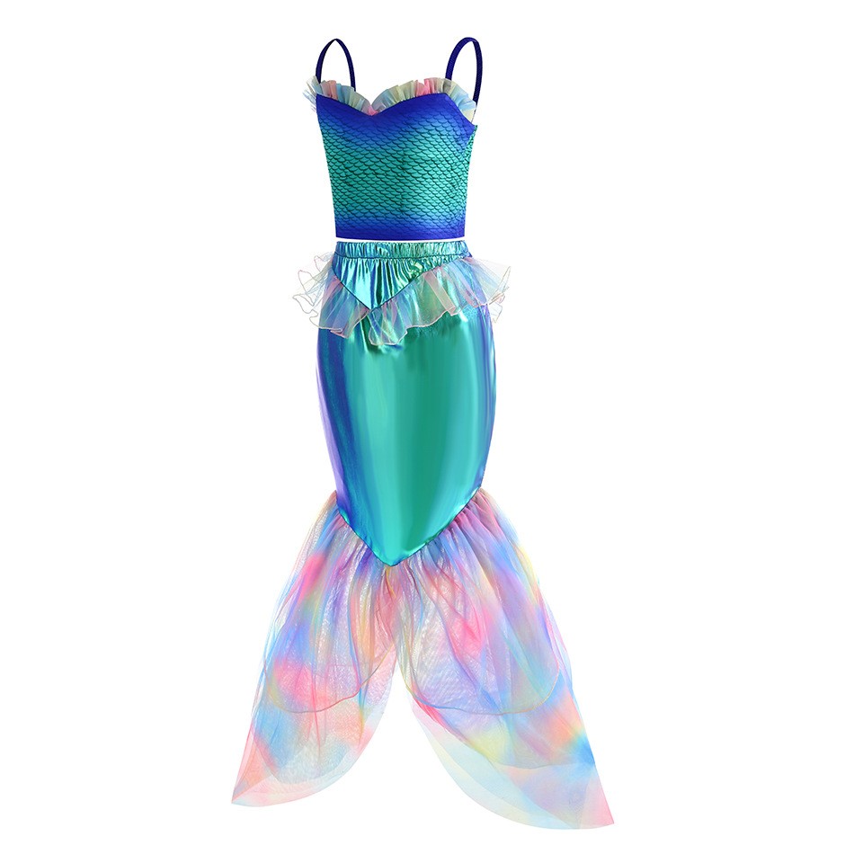 디즈니 인어 드레스 의상 소녀 아리엘 코스프레 생일 공 - Summer Clothing For Kids Girls 리뷰 및 가격