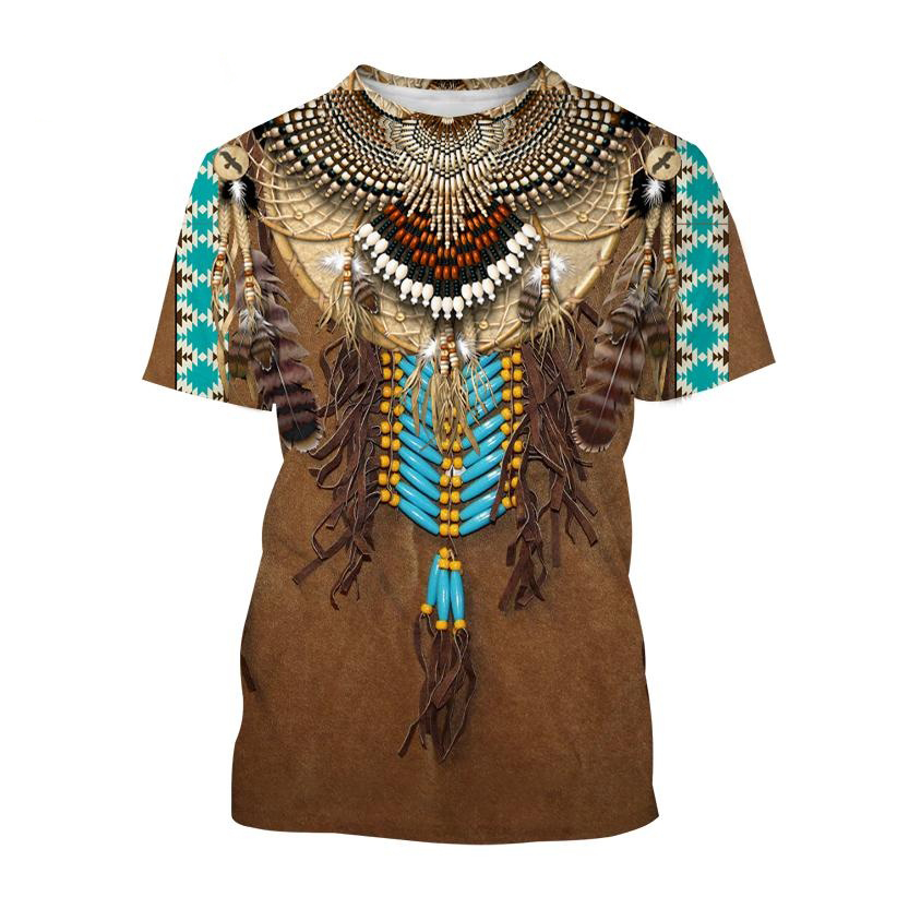 인도 민족 스타일 3D 프린트 티셔츠 여름 남성 여성  - Indian Summer Vintage Clothing 리뷰 및 가격