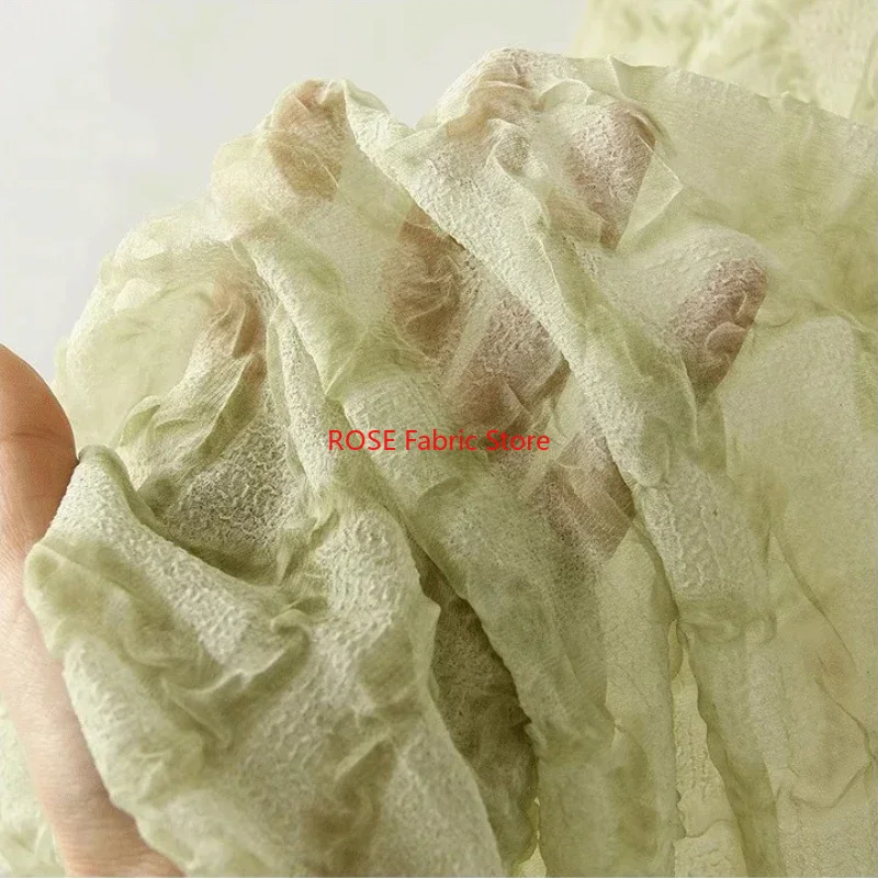 밝은 노란색 녹색 부드러운 경량 주름 쉬폰 원단 아동  - Soft Summer Yellow Clothing 리뷰 및 가격